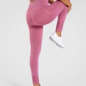 Women's Blush Pink high waisted Gymshark Leggings size M full length